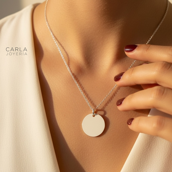 Cadena con Charm Reflejo