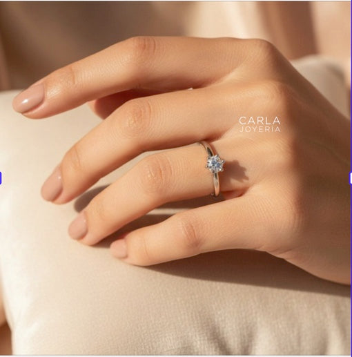 Anillo de compromiso Claridad WG