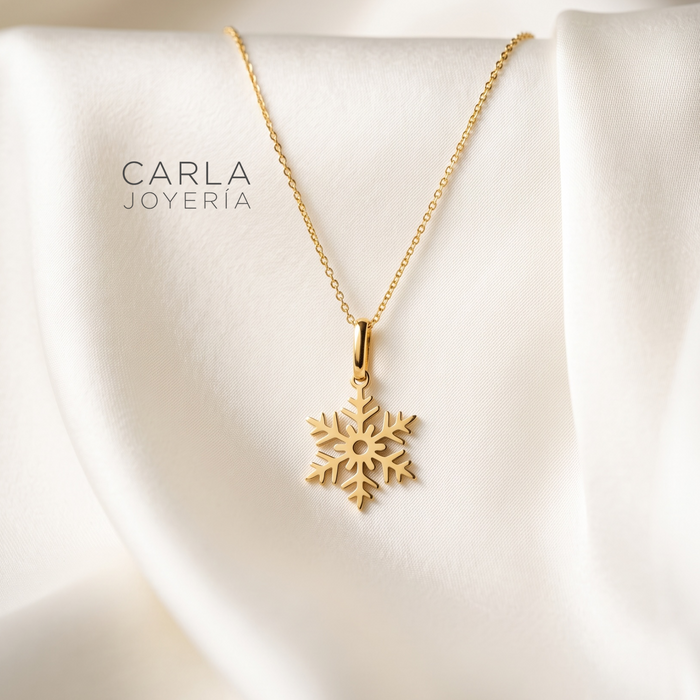 Cadena con charm Copo de nieve