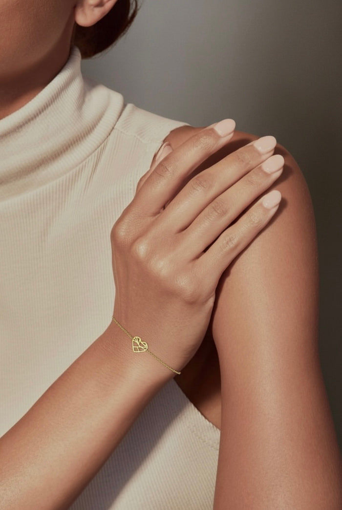 Pulsera Corazón Geométrico