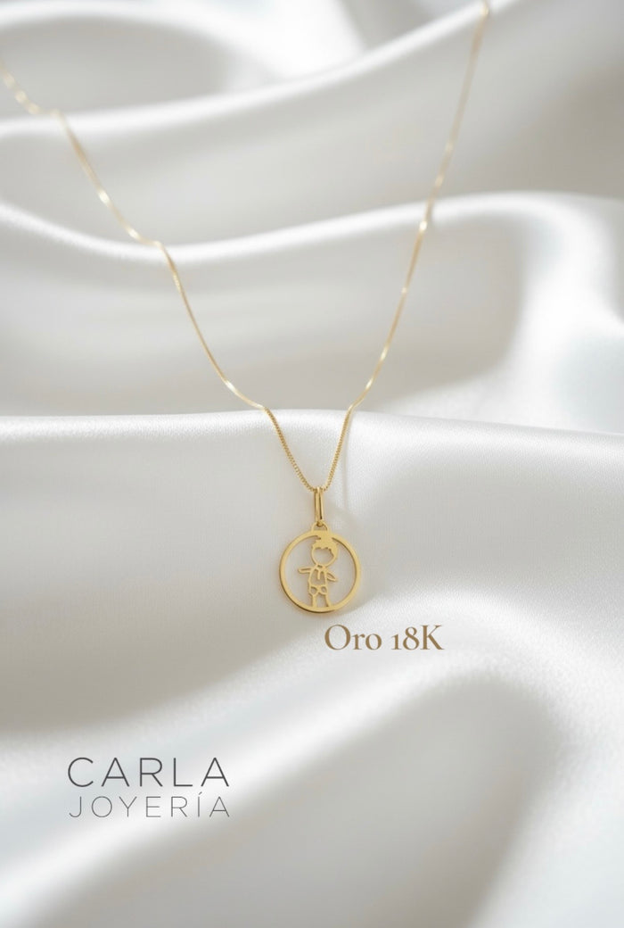 Cadena con dije Mundo niño