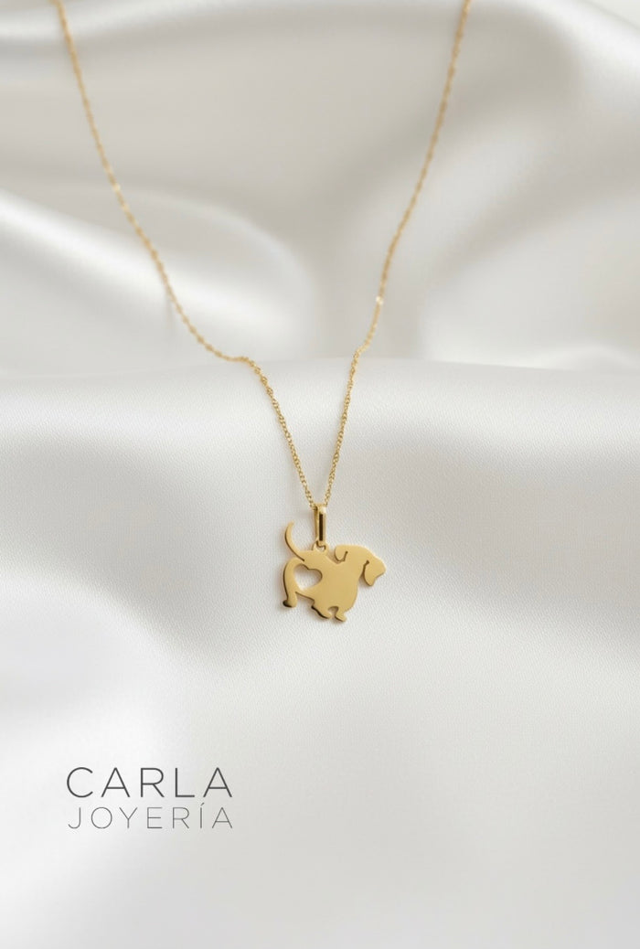 Cadena con dije Amor con patitas