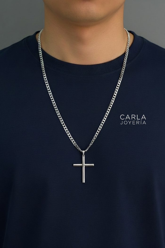 Cadena Pablo con Cruz Vértice